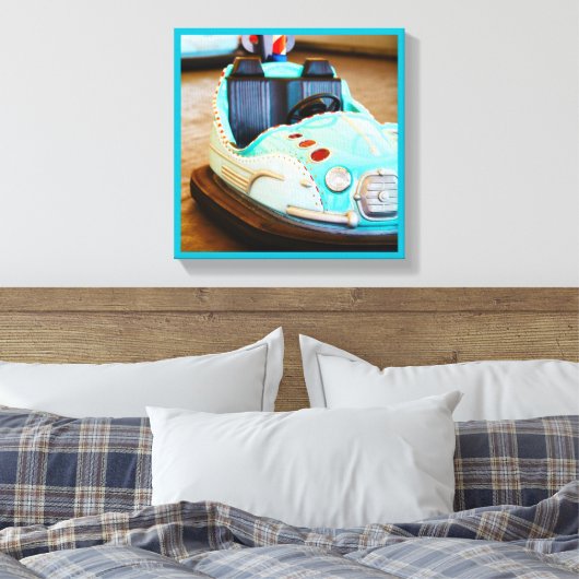 Bumper auto pretpark canvas (Insitu (Slaapkamer))