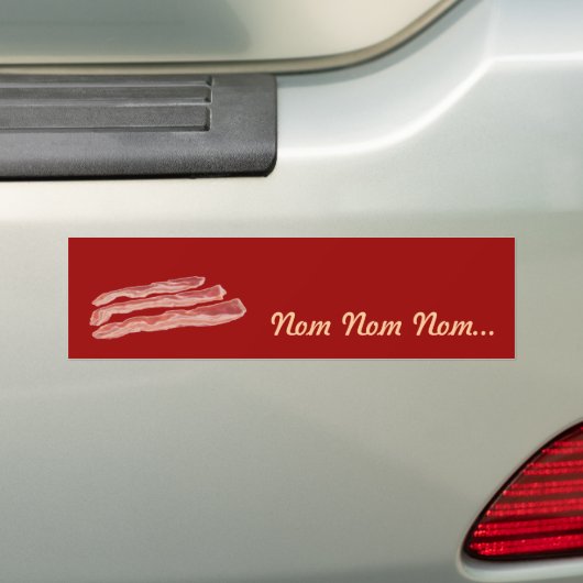 Bumper Bacon Bumpersticker (Op auto)