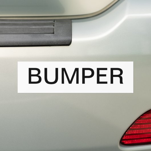 BUMPER BUMPERSTICKER (Op auto)