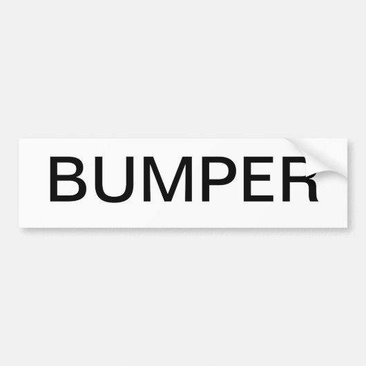 BUMPER BUMPERSTICKER (Voorkant)