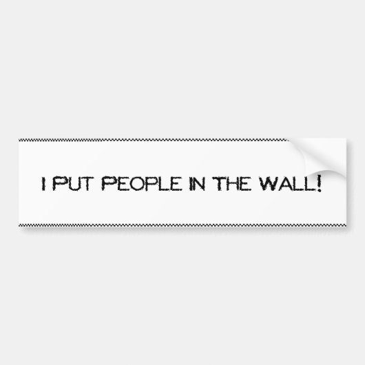 Bumper Bumpersticker (Voorkant)