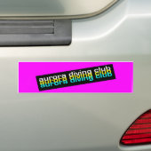 bumper bumpersticker (Op auto)