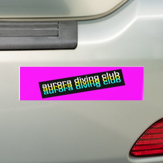 bumper bumpersticker (Op auto)