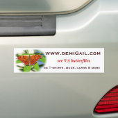 Bumper_butterfly_vraag_mark_2887zzl, Bumpersticker (Op auto)