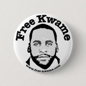 Bumper Button "Free Kwame" (Voorkant)