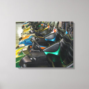 Bumper Cars Rehoboth Beach, DE Photo Canvas Afdruk