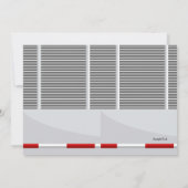 Bumper Cars Verjaardagsfeest Kaart (Achterkant)