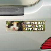Bumper Cat keurt thema niet goed Bumpersticker (Op auto)