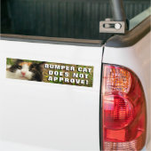 Bumper Cat keurt thema niet goed Bumpersticker (Op Truck)