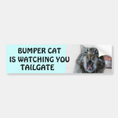 Bumper Cat kijkt naar TAILGATE 7 Bumpersticker (Voorkant)