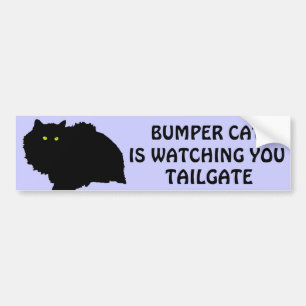 Bumper Cat kijkt naar TAILGATE 9 Bumpersticker