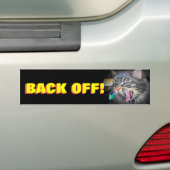Bumper Cat Screams Back van Animal Meme Bumpersticker (Op auto)