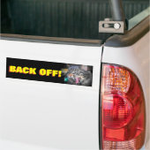 Bumper Cat Screams Back van Animal Meme Bumpersticker (Op Truck)