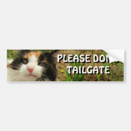 Bumper Cat wil dat je me verlaat Bumpersticker