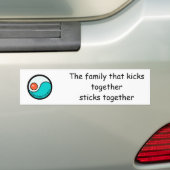 bumper: De familie die samenkruipt ... Bumpersticker (Op auto)