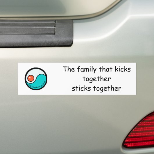 bumper: De familie die samenkruipt ... Bumpersticker (Op auto)