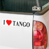 bumper ik hou van tango bumpersticker (Op Truck)