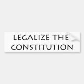 bumper - legalisering van de grondwet bumpersticker (Voorkant)