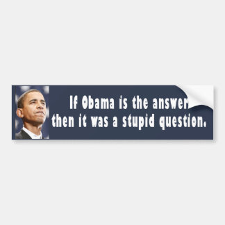 BUMPER obama 02 Bumpersticker