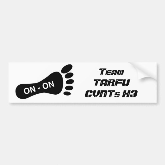 Bumper Sitcker je wankelt Bumpersticker (Voorkant)