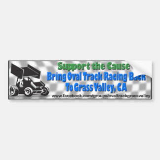 Bumper Sticker 1, Breng ovale baanracing naar GV