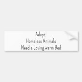Bumper Sticker Adopt Cat & Dogs (Voorkant)