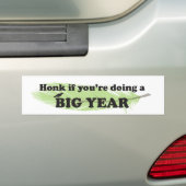 Bumper sticker for birders | Big Year | Feather (Op auto)