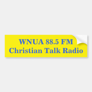 Bumper Sticker for WNUA 88.5 FM, Williamstown, KY
