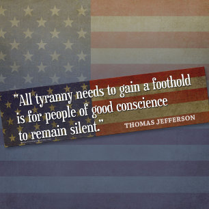 Bumper Sticker - Founding Father Quote