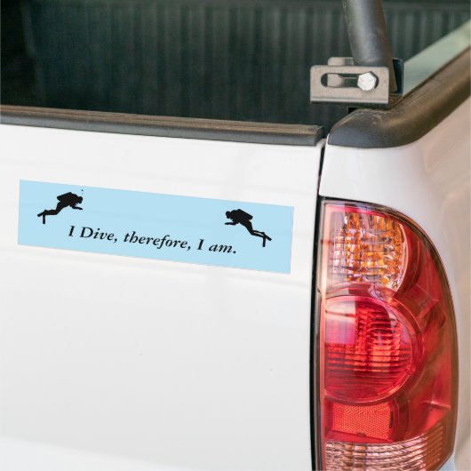 Bumper Sticker - Ik duik ... (Op Truck)