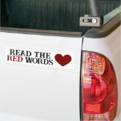 Bumper Sticker: Read the Red Words Bumpersticker (Op Truck)