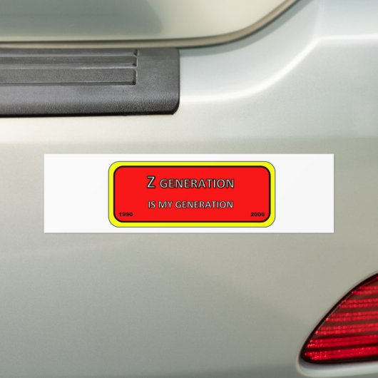 Bumper/venstergeneratie Z Bumpersticker (Op auto)
