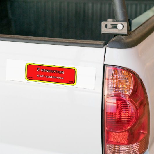 Bumper/venstergeneratie Z Bumpersticker (Op Truck)