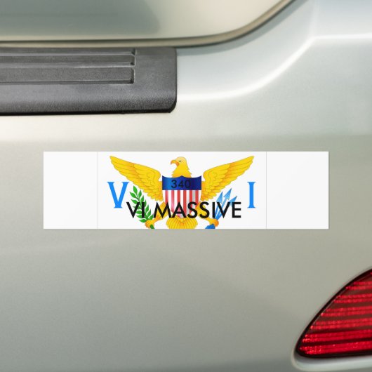 BUMPER,VI-MASSIEF BUMPERSTICKER (Op auto)