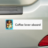 bumper voor het koffievergooien bumpersticker (Op auto)