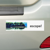 bumper voor ontsnappingszeilboot bumpersticker (Op auto)