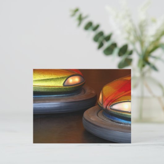 Bumperauto's Briefkaart (Staand voorkant)