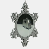 bumpercamper tin sneeuwvlok ornament (Links)