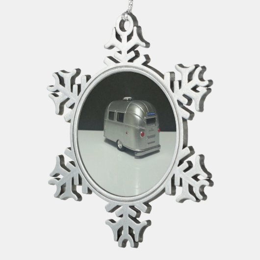 bumpercamper tin sneeuwvlok ornament (Rechts)