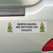 Bumpergnomen kijken naar je trappelpoort bumpersticker (Op auto)