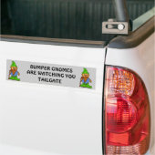 Bumpergnomen kijken naar je trappelpoort bumpersticker (Op Truck)