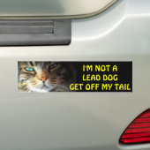 Bumperkat is geen leidende hond bumpersticker (Op auto)