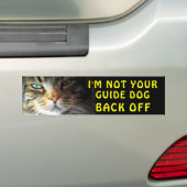 Bumperkat is niet uw Guide Dog Bumpersticker (Op auto)