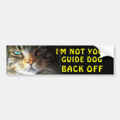 Bumperkat is niet uw Guide Dog Bumpersticker (Voorkant)