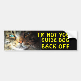 Bumperkat is niet uw Guide Dog Bumpersticker