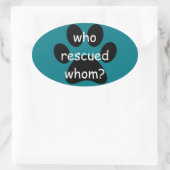 bumperklever, die wie redde ovale sticker (Tas)