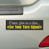 Bumpersticker (Op auto)