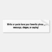 Bumpersticker (Voorkant)