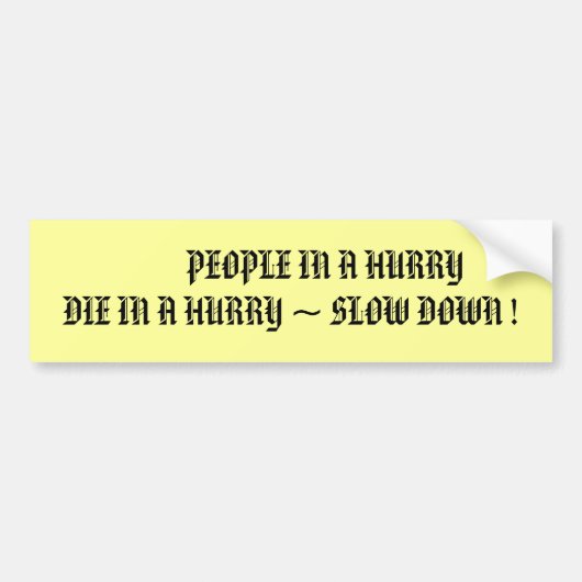 Bumpersticker (Voorkant)