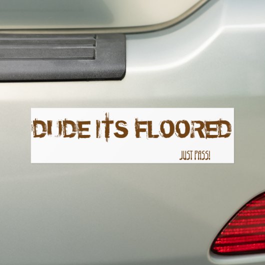 Bumpersticker (Op auto)